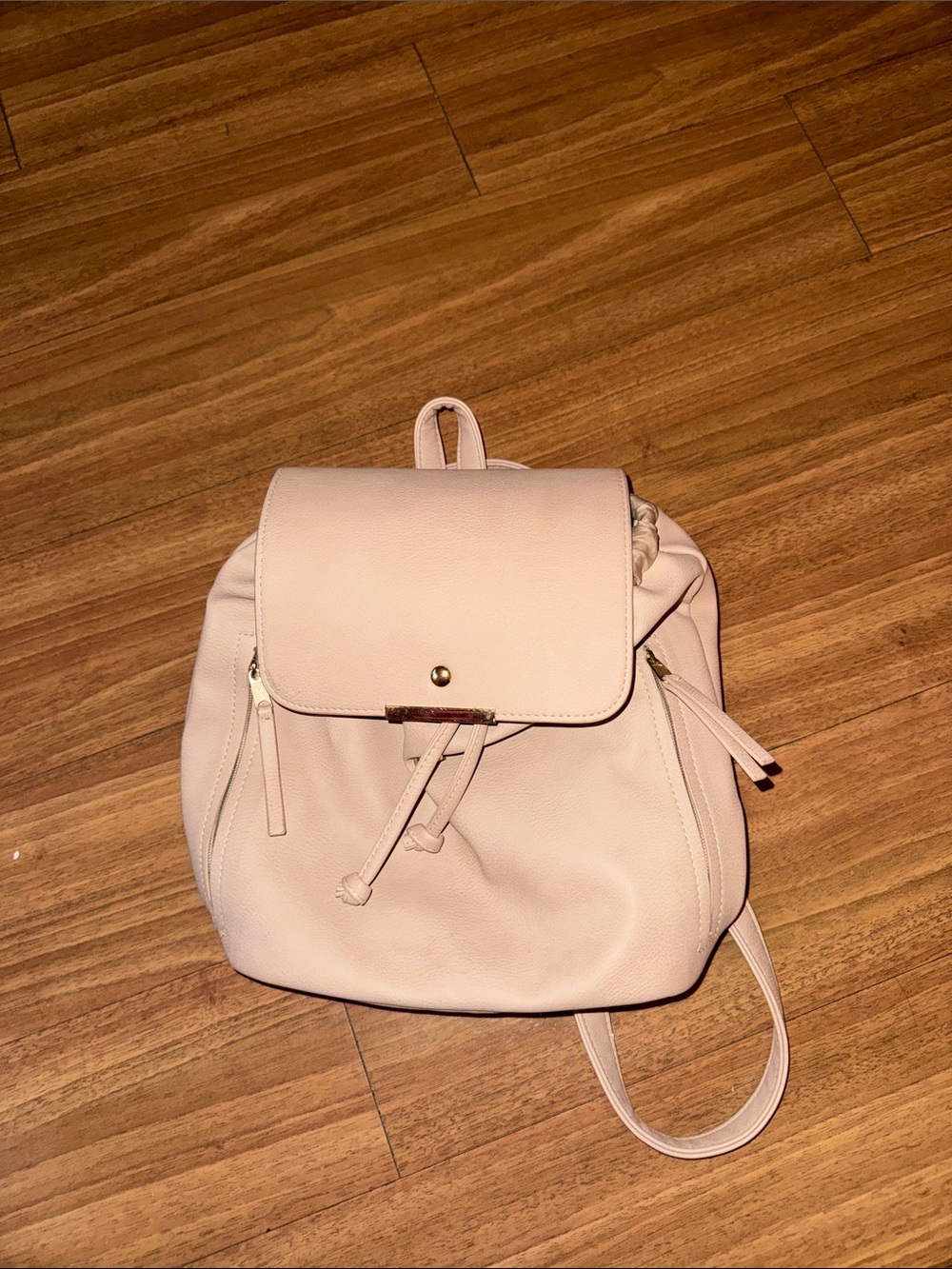 Blush pink backpack